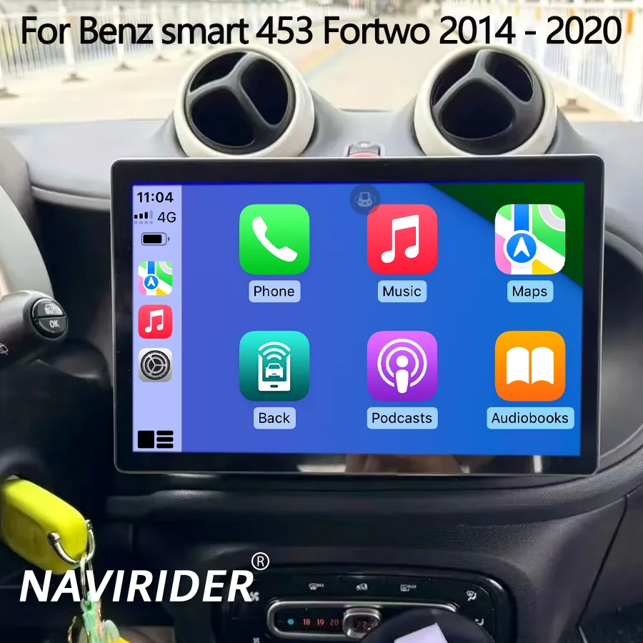 13.3inch for Benz smart 453 Fortwo 2014 - 2020 Screen Radio Car Multimedia Navigation GPS