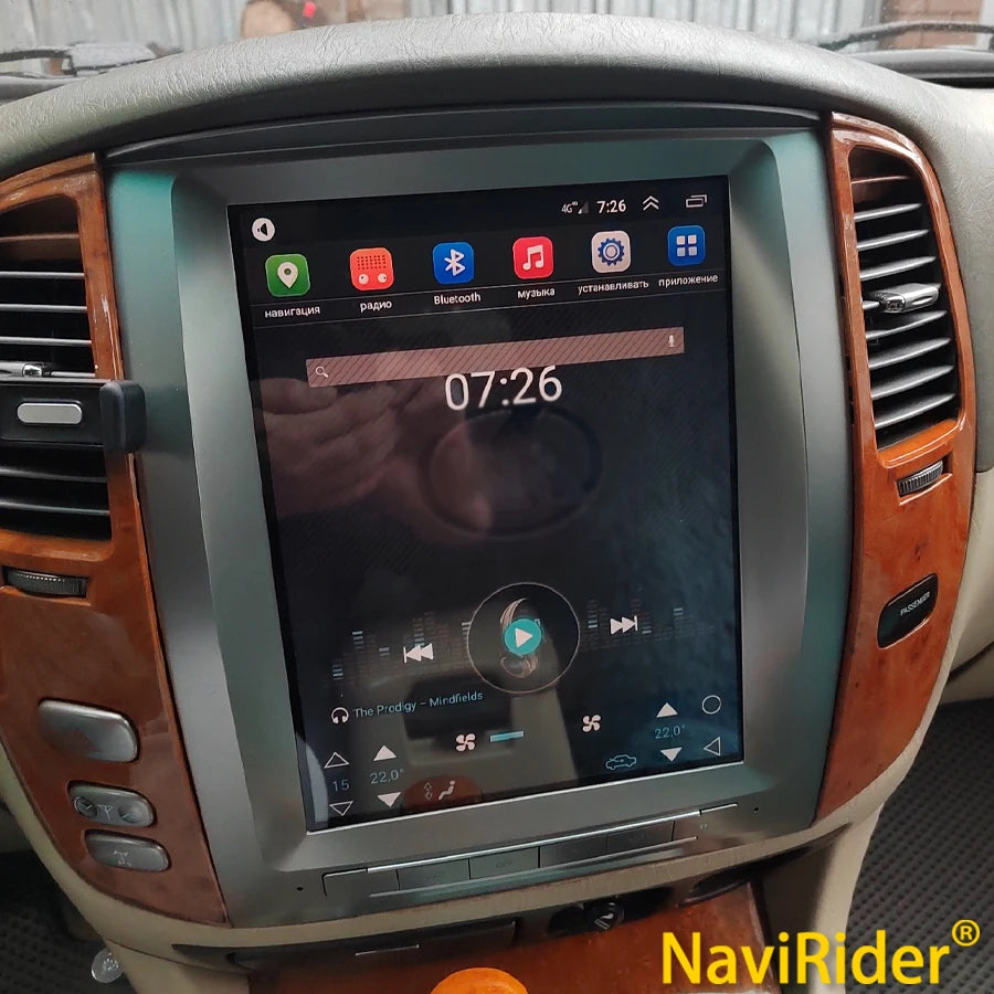 12.1" For Toyota Land Cruiser 100 LC100 For LEXUS LX 2005 LX470 2002-2011 GPS Multimedia P