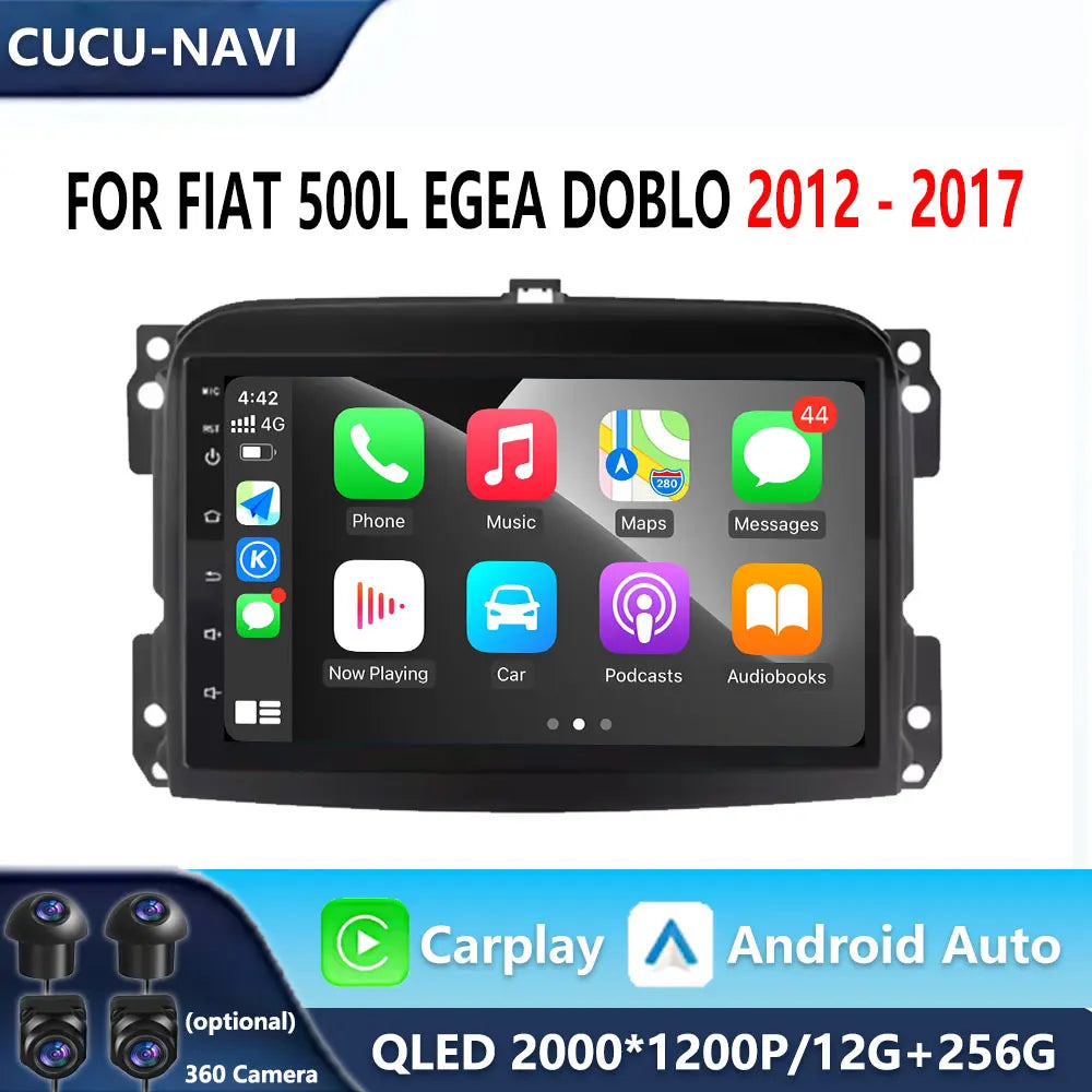Android 16 Car Radio For Fiat 500L Egea Doblo 2012-2017 Multimedia Stereo Autoradio DSP Ca | AUTOKITSHOP