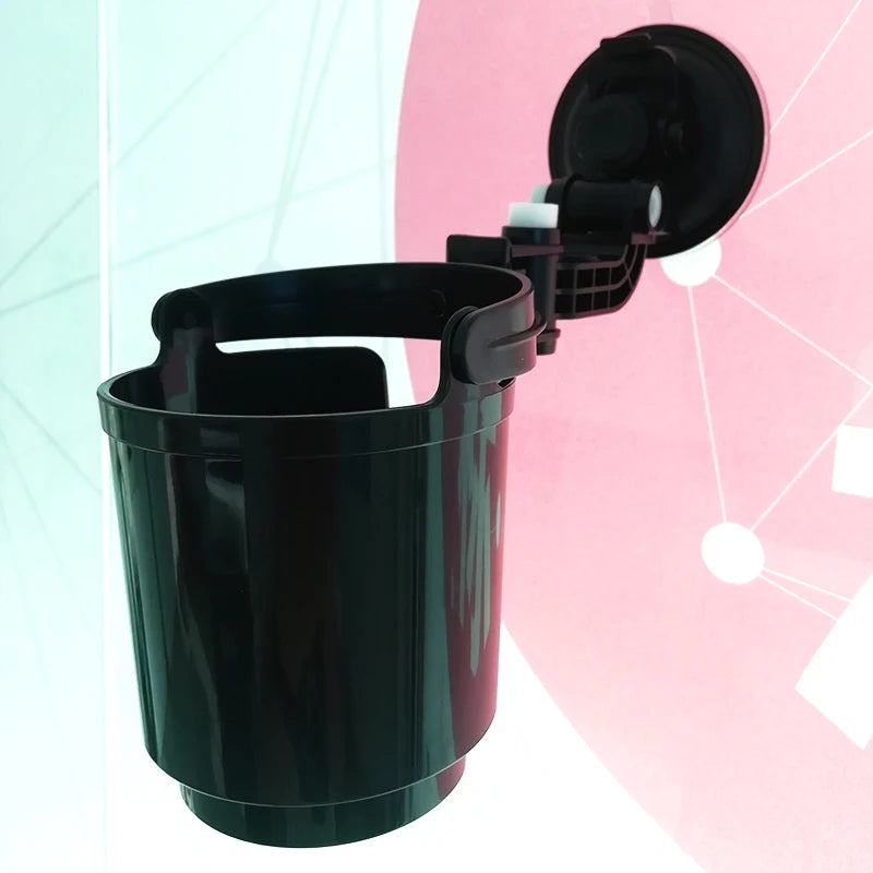 Car Vehicle Window Adjustable Suction Black Cup Mount Drink Beverage Holder
