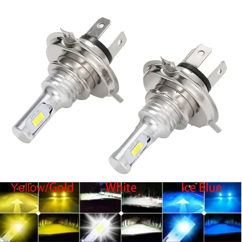 Super H4 LED Car Headlight H7 H11 HB3 HB4 9005 9006 H1 Car Bulbs Fog Lights 12V 24V 80W 60