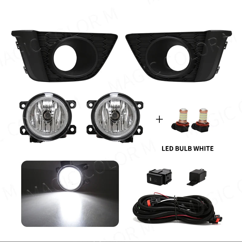 DRL Fog Lights Daytime Running Lamp LED for Honda Fit JAZZ 2014 2015 2016 2017 Wires Switc | AUTOKITSHOP