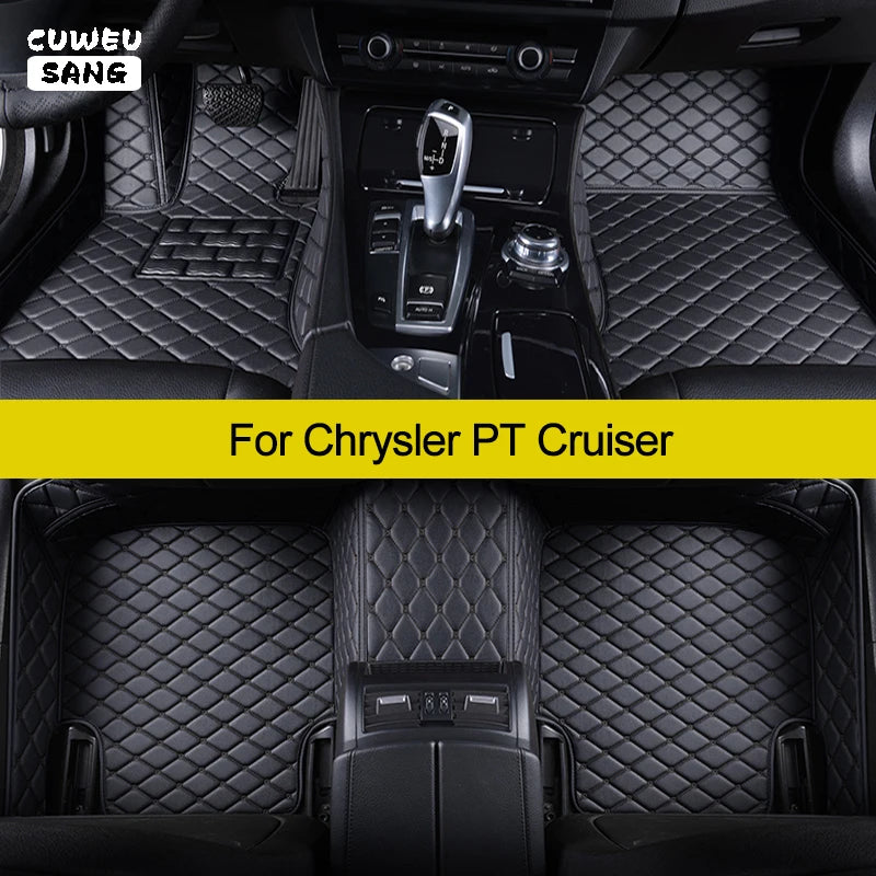 CUWEUSANG Custom Car Floor Mats For Chrysler PT Cruiser 2000-2010 Auto Carpets Foot Coche  | AUTOKITSHOP