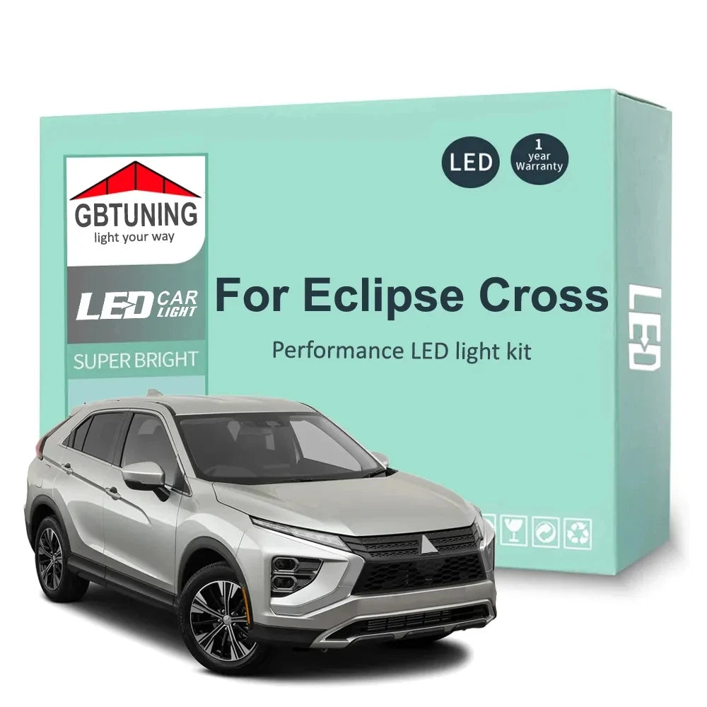 11-Piece LED Interior Light Kit for Mitsubishi Eclipse Cross - Canbus Error-Free Bulbs | AUTOKITSHOP