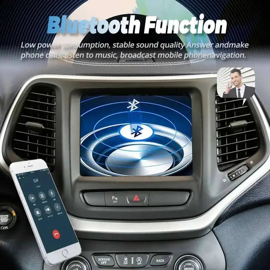 Autoradio Android 15 Stereo for Jeep Cherokee 2014-2021 Car Radio 8.4inch Navi Screen Carp