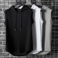 Solid Color 2023 Brand New Men's Tank Tops Vest Sleeveless Tees For Male Hooded Man Vests Tops H - Automotive LED Light