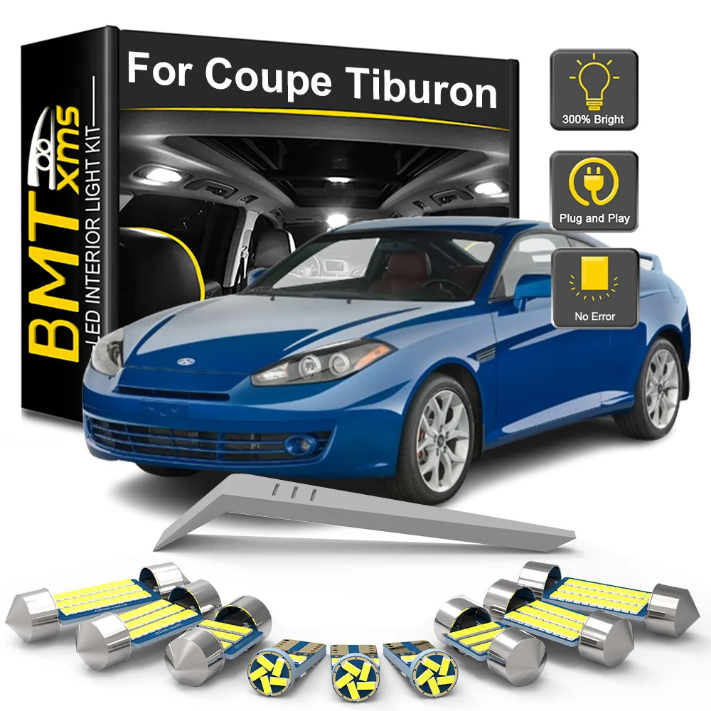 LED Interior Light Kit for Hyundai Coupe Tiburon RD GK 1996-2003 - Canbus Dome Map Door Trunk Bulbs | AUTOKITSHOP
