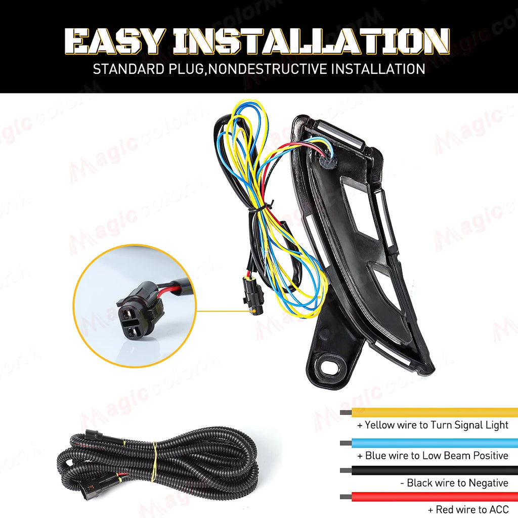 LED DRL For Toyota Land Cruiser Prado 250 LC250 2024 2025 Daytime Running Lights Turn Sign | AUTOKITSHOP