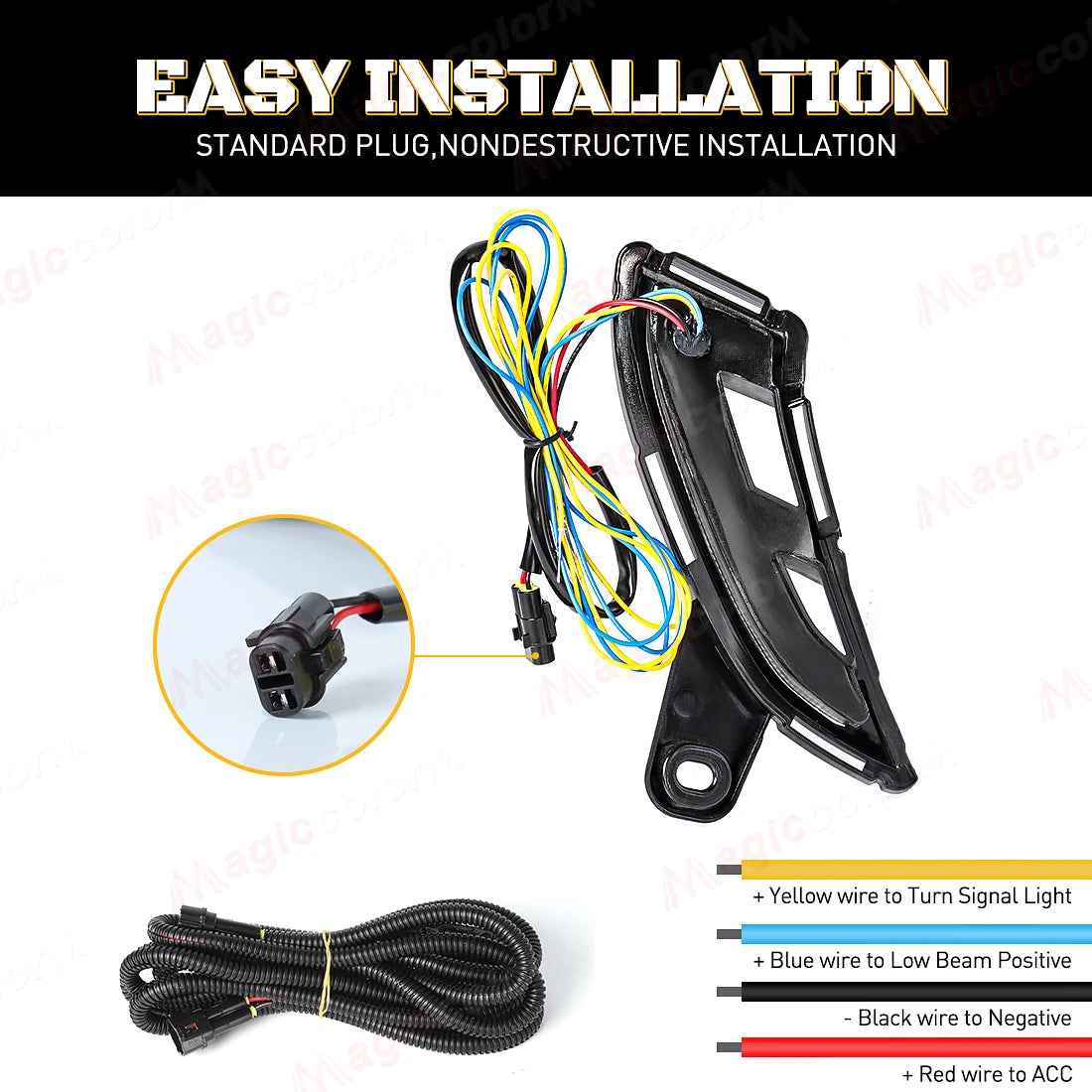 LED DRL For Toyota Land Cruiser Prado 250 LC250 2024 2025 Daytime Running Lights Turn Sign | AUTOKITSHOP