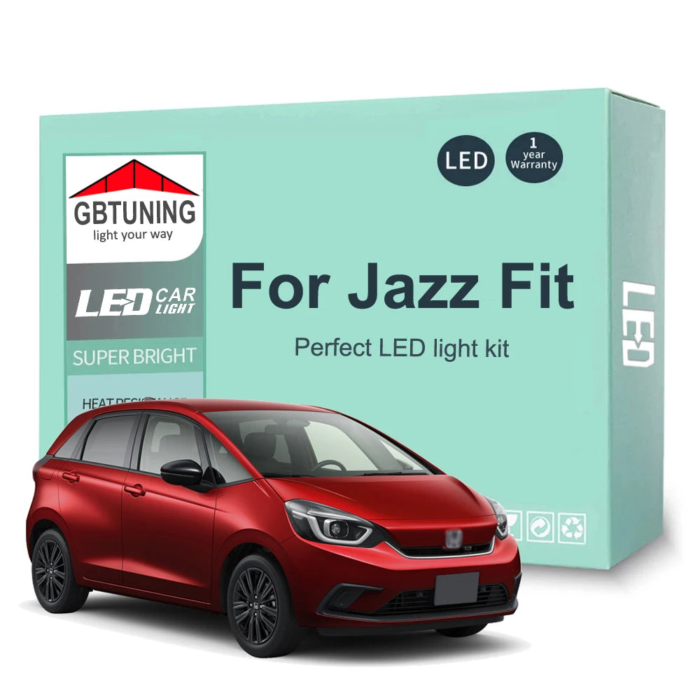 LED Interior Light Kit for Honda Jazz Fit MK1 MK2 MK3 MK4 2001-2017 - Canbus Dome Map Door Trunk Bulbs | AUTOKITSHOP