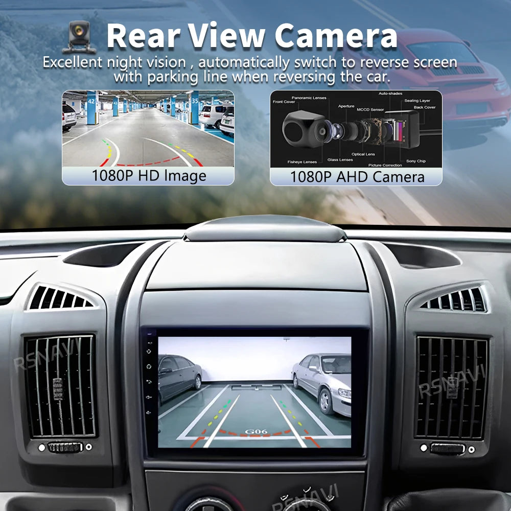 Android 16 For Fiat Ducato 2005 - 2023 2K QLED Android Car Radio Multimedia Video Player S