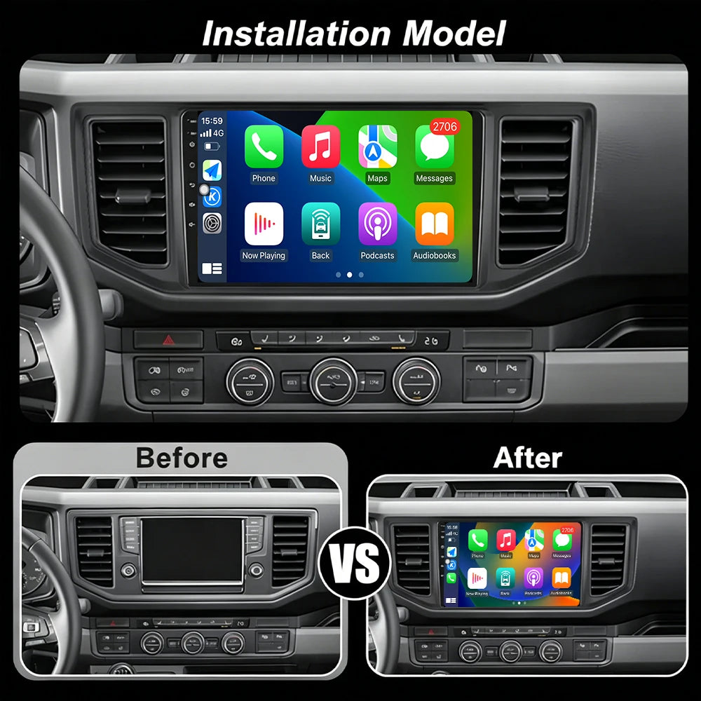 Android Auto Carplay For Volkswagen Crafter 2017-2021 Car Radio Stereo Multimidia Player G