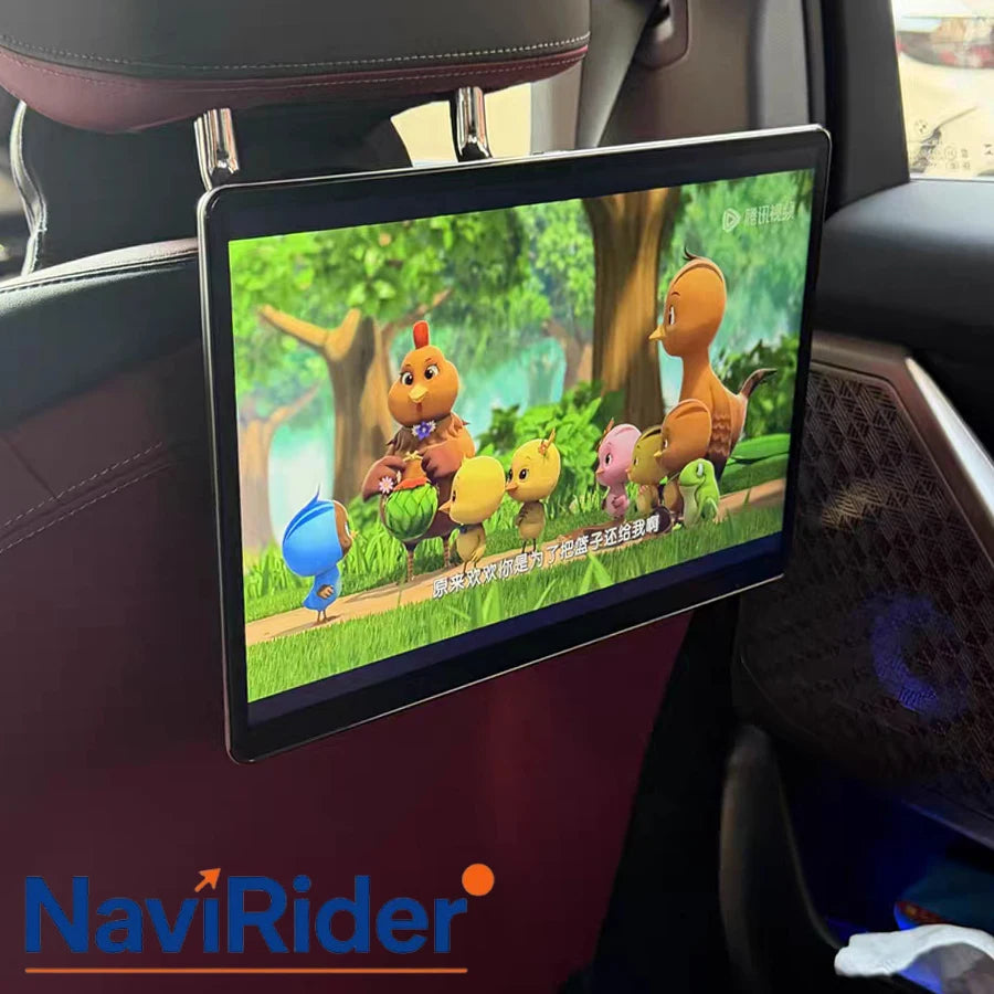 2K HD Screen Headrest Rear Seat Entertainment Multimedia Player 13.3inch For BMW 5 Series