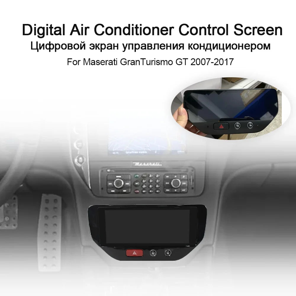 12.3" Car AC Touch Screen Aircon Control Panel Digital Climate For Maserati GranTurismo GT 2007-2017 - Plug & Play Upgra