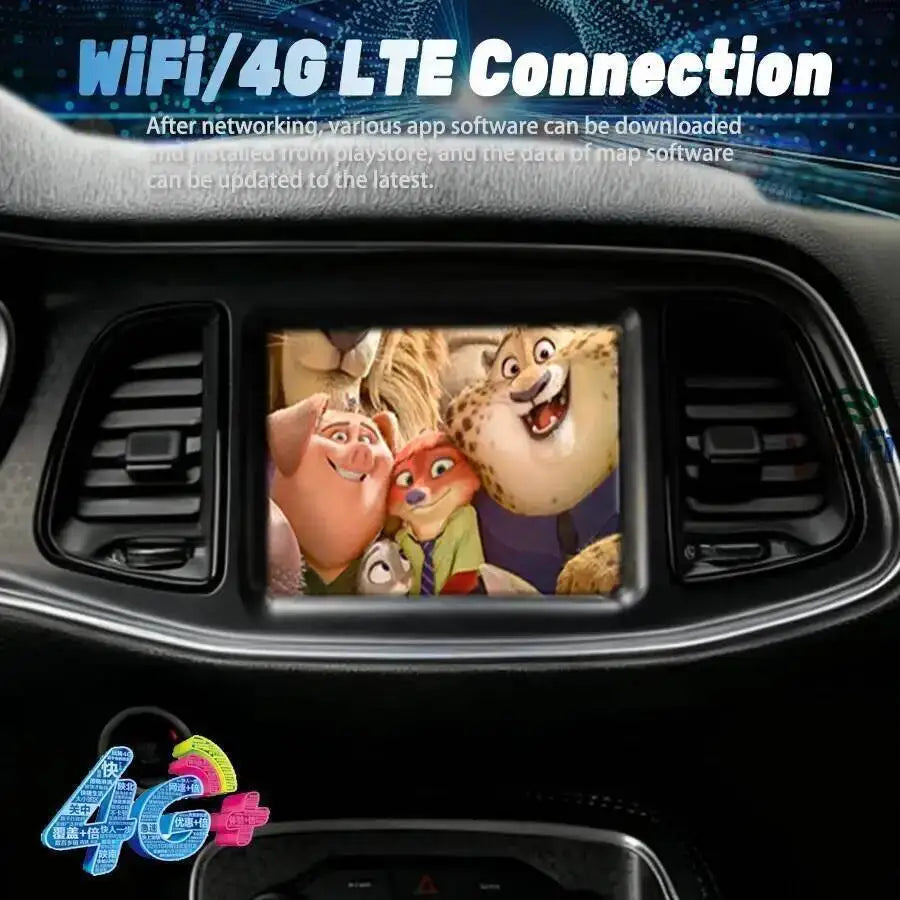 For Dodge Challenger Auto Multimedia Carplay Video Player Bluetooth GPS Navigation DSP WiF | AUTOKITSHOP