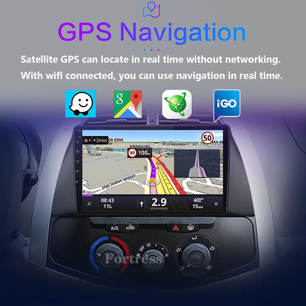 Android 16 Head Unit For Chery Tiggo T11 2005 - 2013 Carplay Auto Car Radio Multimedia Vid