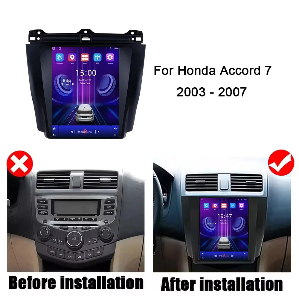 Android 16 Auto For Honda Accord 7 2003 - 2007 Car Radio Multimedia Video Player GPS Navig