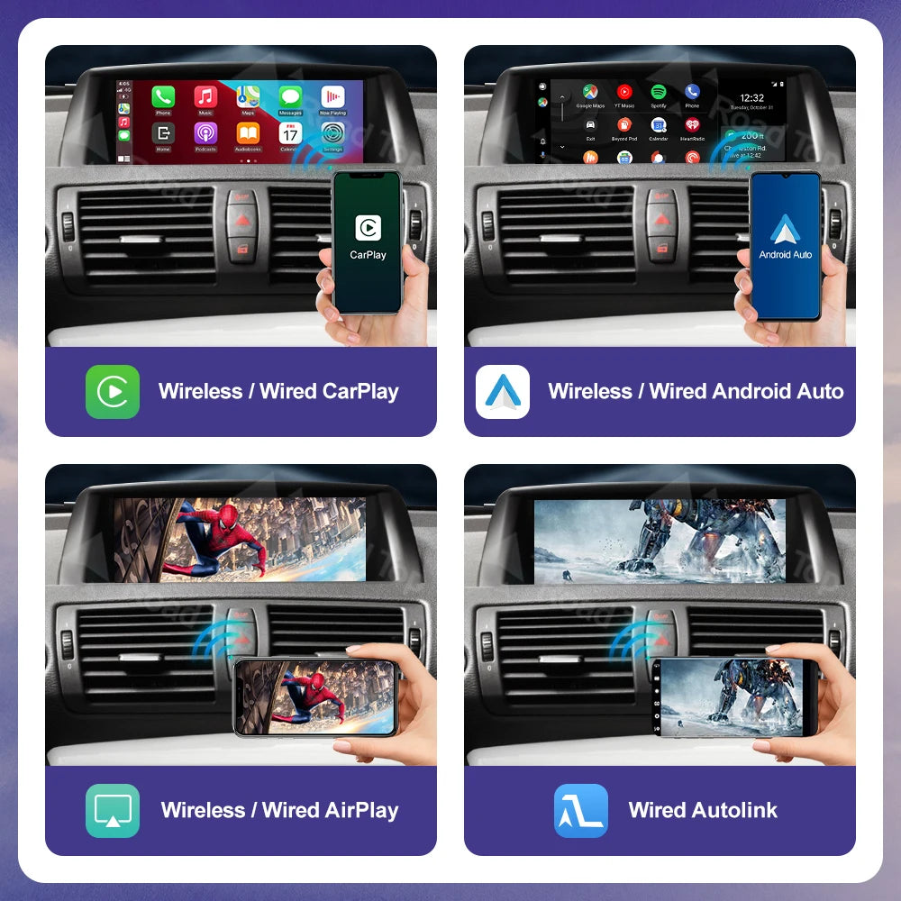 Wireless CarPlay for BMW 1 Series E81 E82 E87 E88 2008-2012 Android Auto Carplay Mirror Li | AUTOKITSHOP