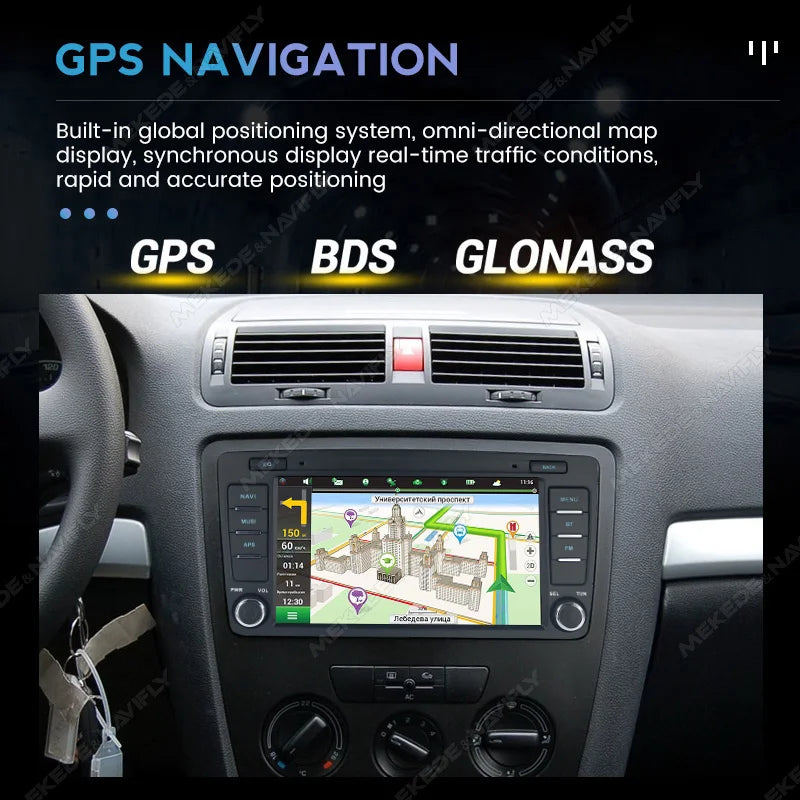 8" Android 15 Car Radio For Skoda Octavia 2 A5 2004-2013 GPS Navigation Multimedia Player | AUTOKITSHOP