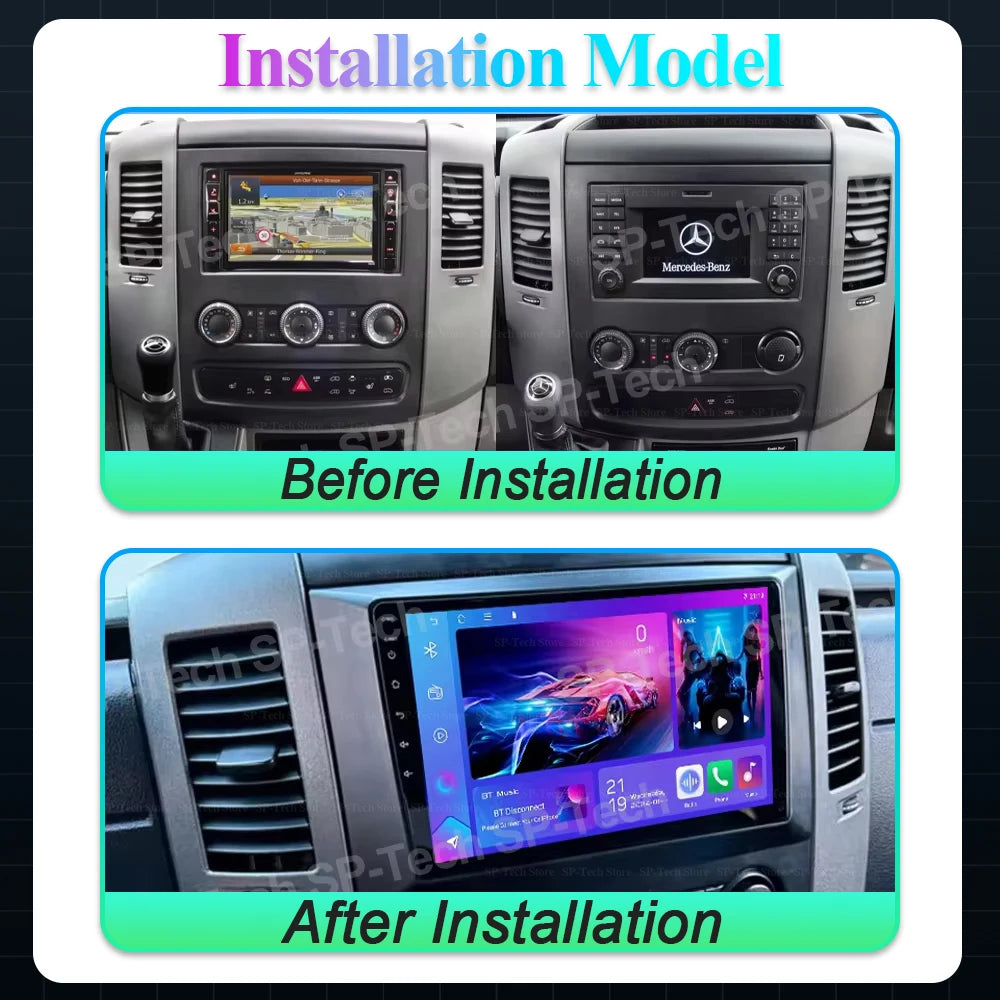 10"9" Android 16 For Benz Sprinter Volkswagen Crafter 2006 - 2016 Car Radio Multimedia Vid | AUTOKITSHOP