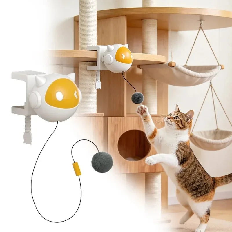 Can Be Raised and Lowered Hair Balls Electric Cat Balls New Interactive Cat Toys Pet Toys Self-h - Automotive LED Light