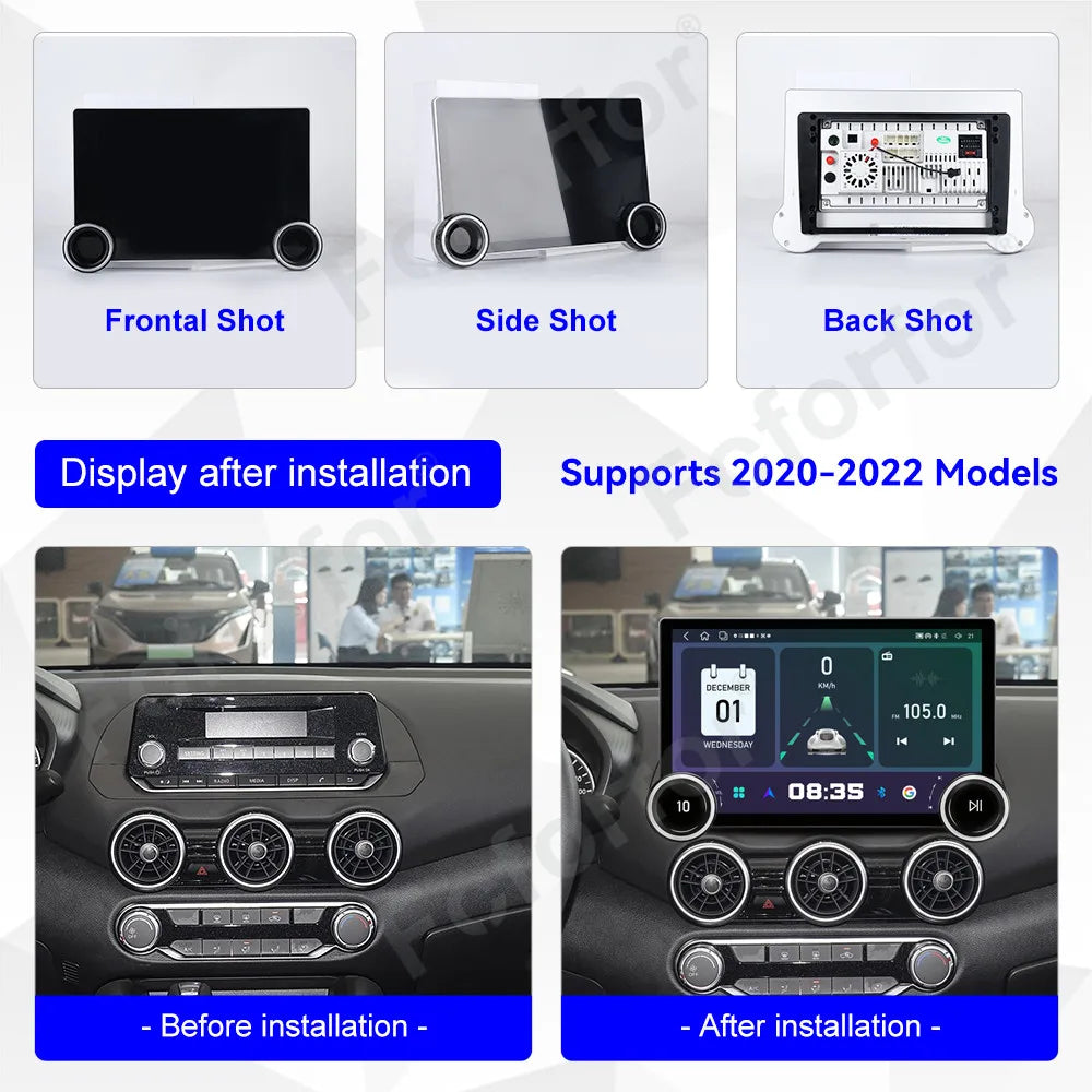 Elite Premium Modern 11.5 Inch Android 15 Full HD Touch Wireless CarPlay GPS Multimedia He