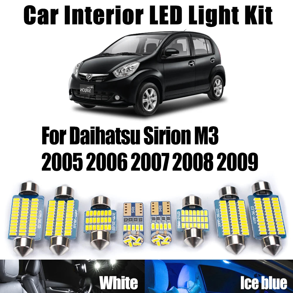 8-Piece LED Interior Light Kit for M3 2005-2007 - Canbus Error-Free Interior Bulbs