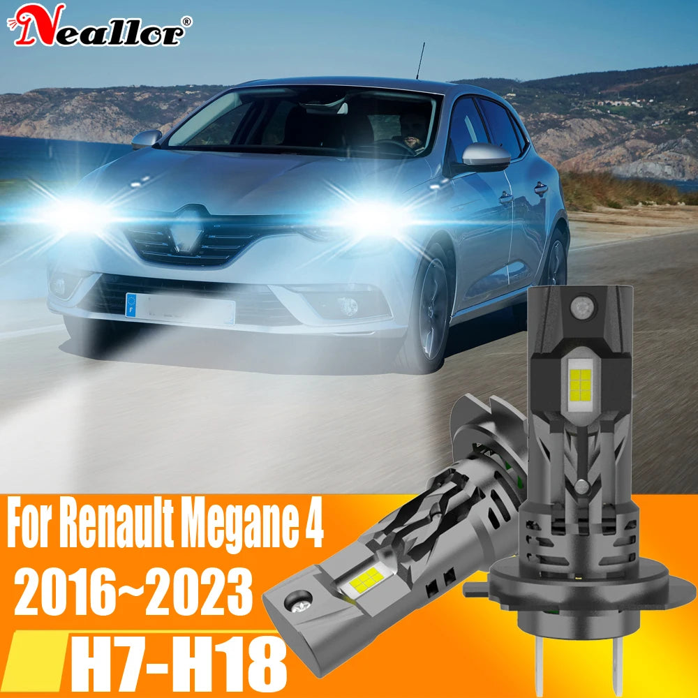 2x High Power H7 Led Headlight Canbus No Error H18 Car Bulb 6000K White Light Diode Lamp 1