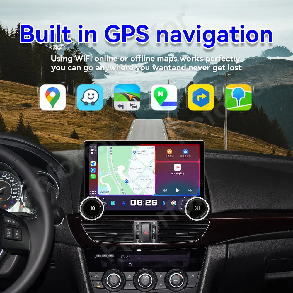 Upgraded Luxury 11.5 Inch Android 15 Wireless CarPlay Android Auto Bluetooth GPS Multimedi