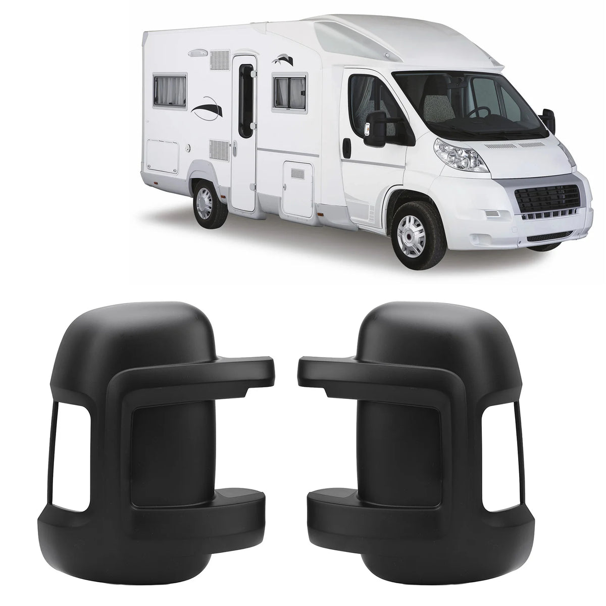 Car Rearview Mirror Cover Cap Protective High Strength Side Mirror Cover Trim for Ducato 250 200 - Automotive LED Light