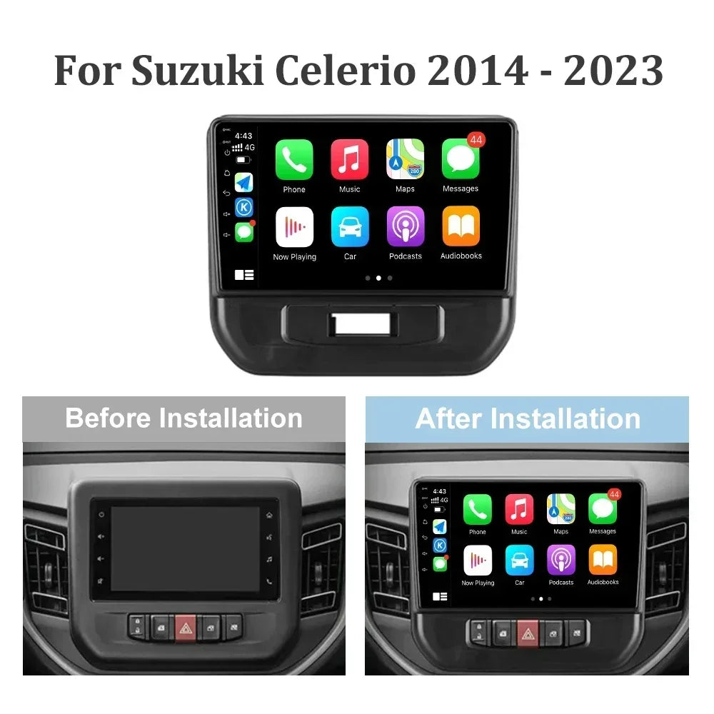 For Suzuki Celerio 2014-2023 Android 14 Radio Multimedia 5G GPS Navigation 2 Din Carplay S