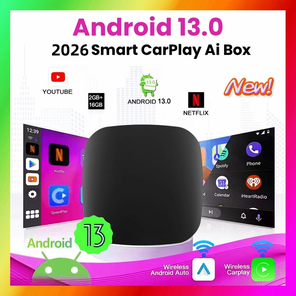 2025 CarPlay Smart Ai Box Android Wireless CarPlay Android Auto Adapter For Netflix For Yo | AUTOKITSHOP