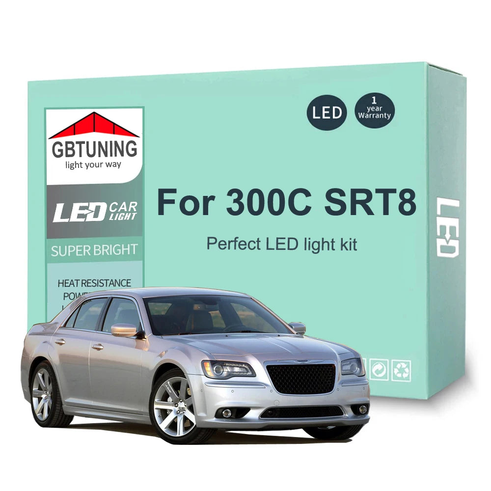 LED Interior Light Kit for Chrysler 300 300C SRT8 SRT-8 SRT 2005-2013 - Canbus Dome Map Door Trunk Bulbs | AUTOKITSHOP