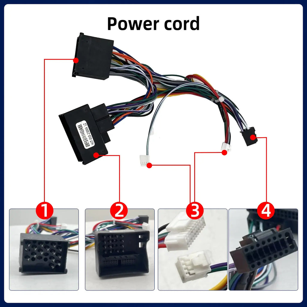For BMW 3 5 Series E39 E46 E53 Car Radio Stereo Player 12V 6M Power Extension Cable Harnes