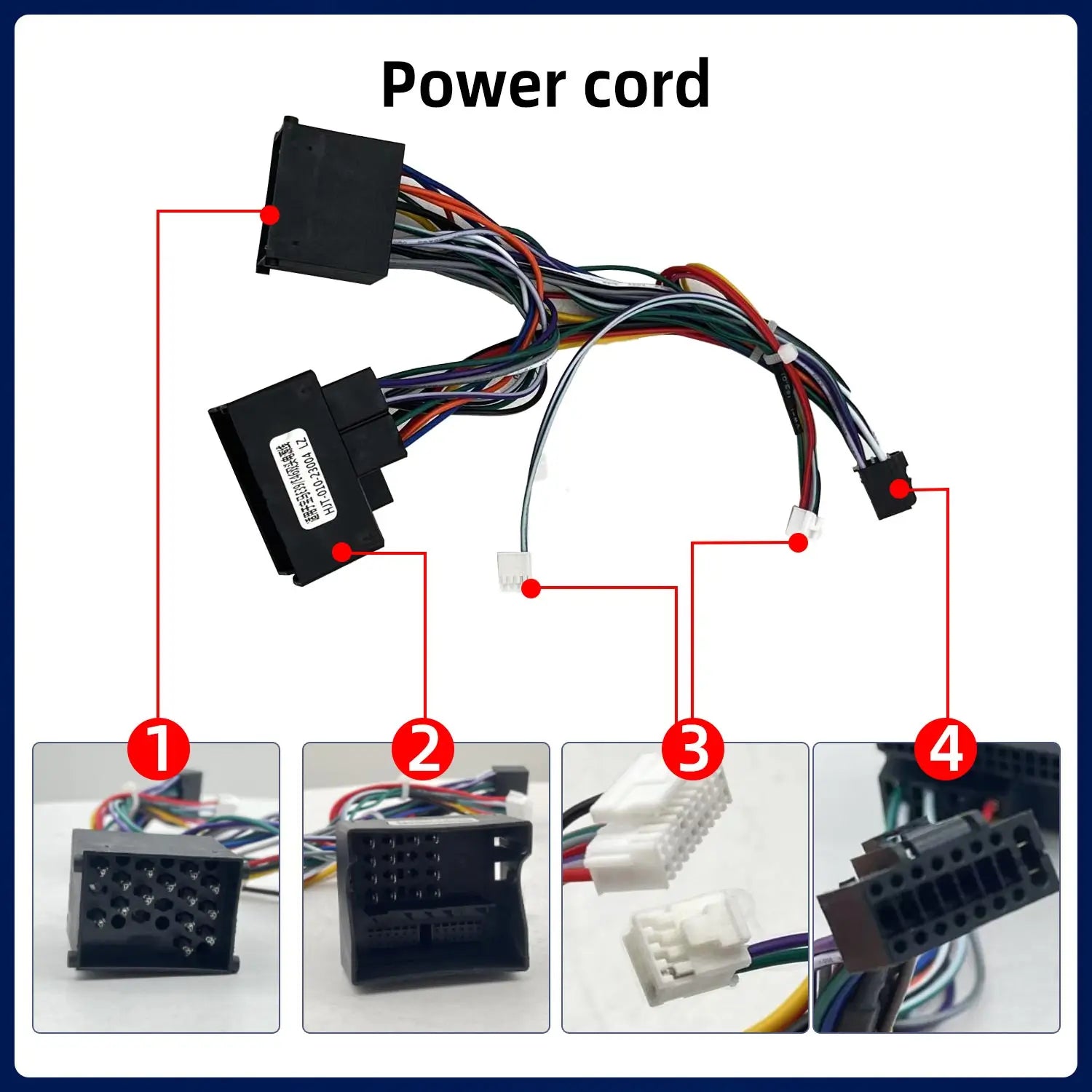 For BMW 3 5 Series E39 E46 E53 Car Radio Stereo Player 12V 6M Power Extension Cable Harnes