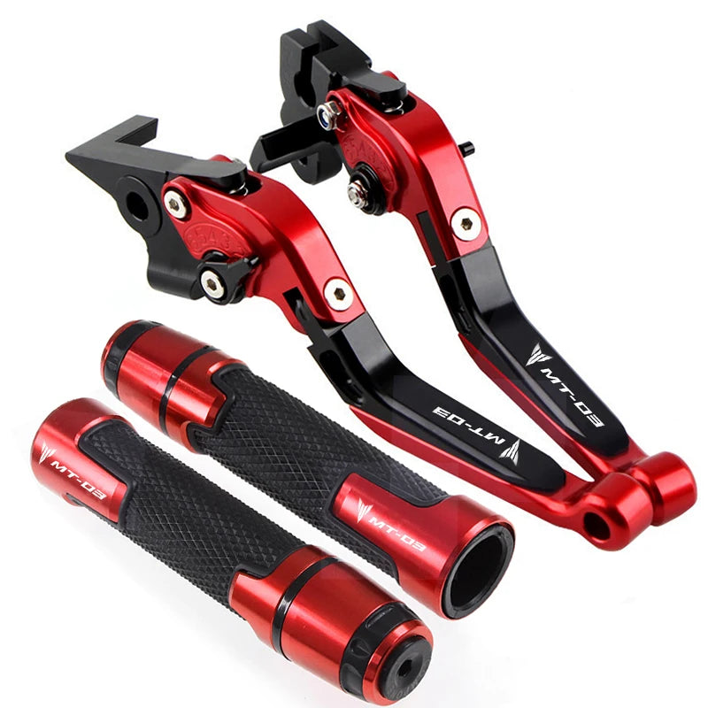 For Yamaha MT-03 MT03 2005-2014 CNC Clutch Lever Brake Lever Set Adjustable Folding Handle Lever - Automotive LED Light
