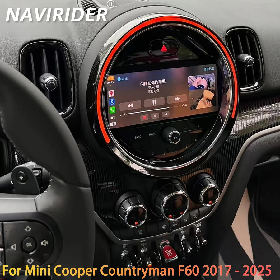 GPS Video MultimediaDual System 9inch Navi DSP Carplay Car Radio For Mini Cooper Countryma