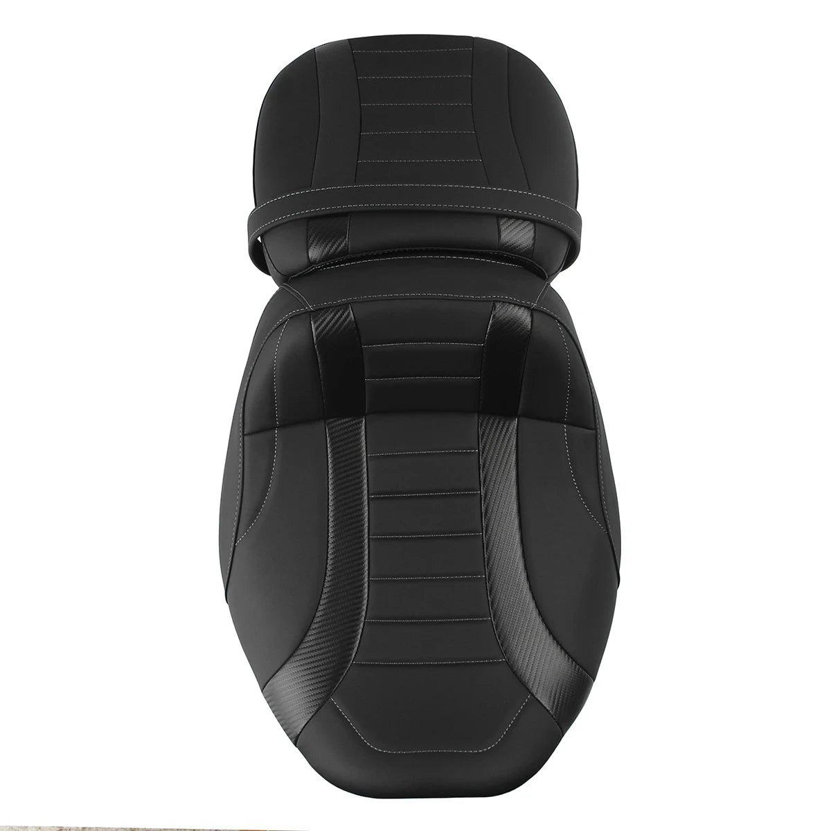 PU Leather Motorcycle Two-Up Seat Cushion for Harley Touring Street Glide Road Glide CVO 23-25 D - Automotive LED Light