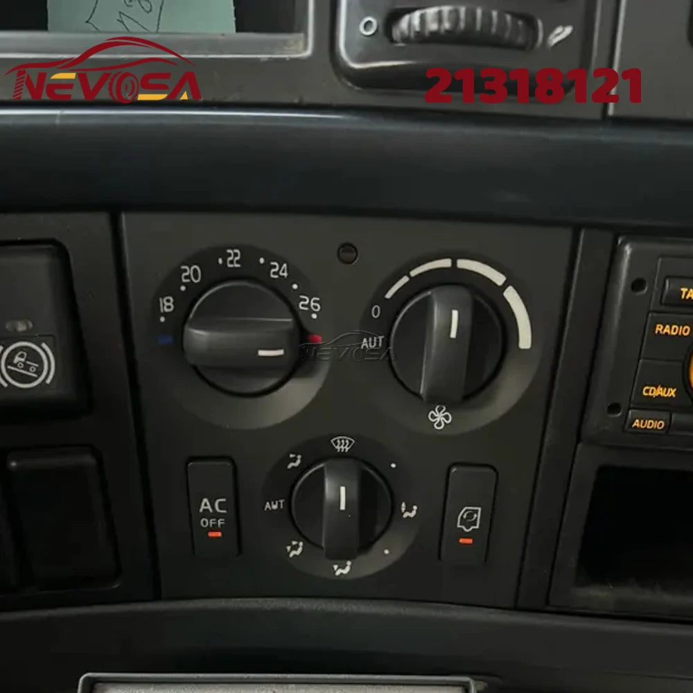 21318121 For Volvo Truck FH12 FH13 A/C Control Panel Switch with Temperature Sen for Volvo FH12 FH13 - Automotive LED Li