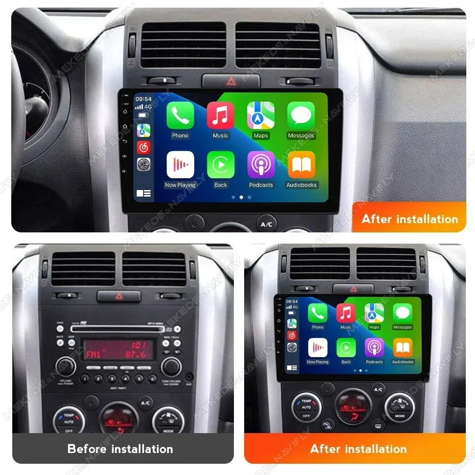 2 Din Android 14 Car Radio for Suzuki Grand Vitara 3 2005 -2015 Carplay Auto Stereo 9 Inch | AUTOKITSHOP