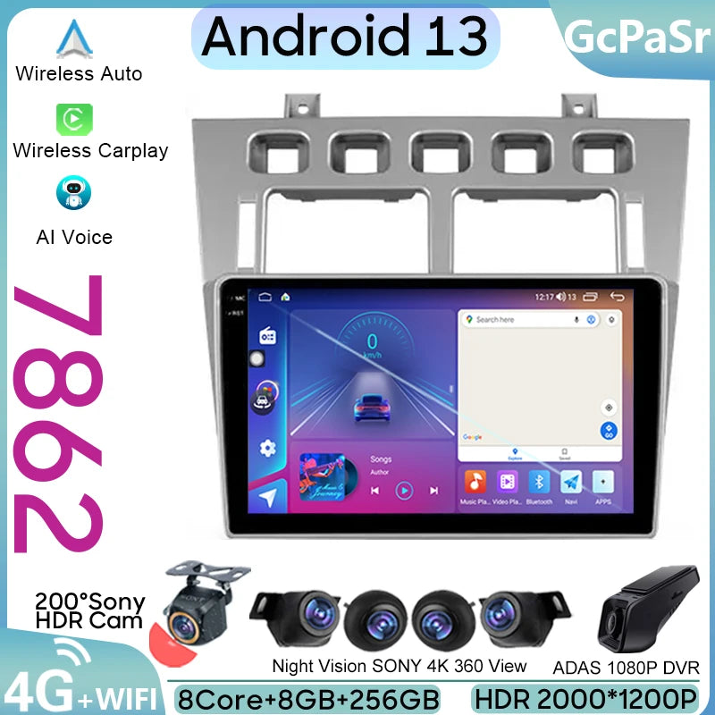 Android Auto For Chery Fora A5 A21 2006 - 2010 Cowin 3 A21 2010 - 2011 For Vortex Estina 2
