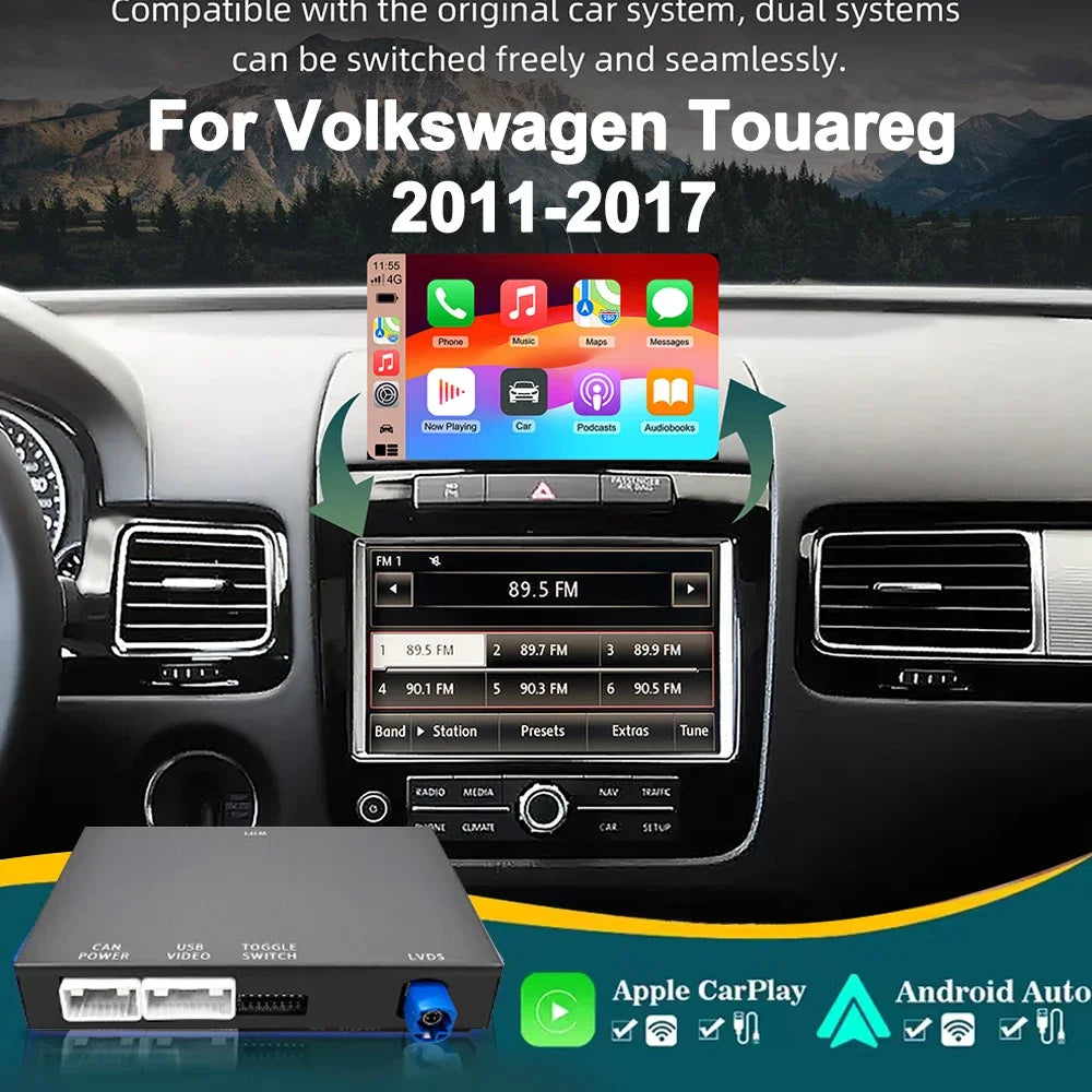 Wireless Carplay Module for Volkswagen Touareg with 8inch 2011-2017 support camera Airplay