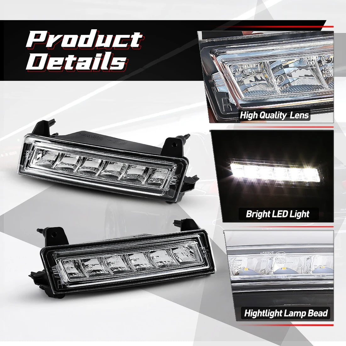 1649060251 1649060151 DRL For Mercedes Benz W164 X164 X204 ML350 ML450 GL450 GLK350 2009 - | AUTOKITSHOP