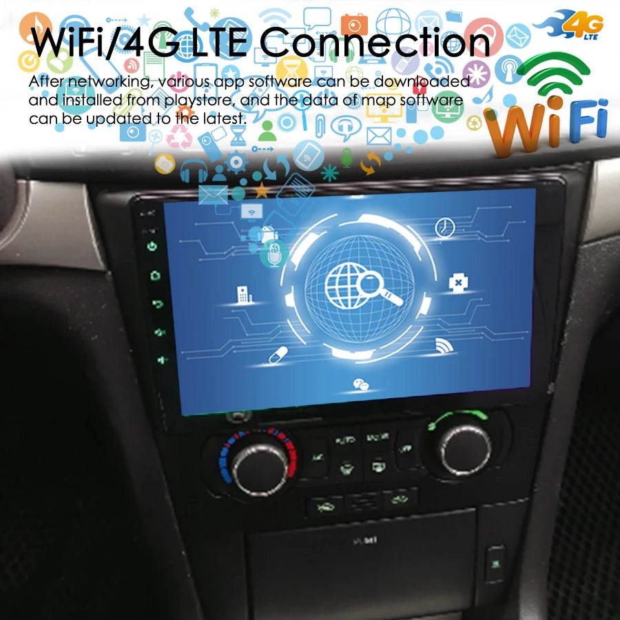 8+128G Android 14 Car Radio Player For Chevrolet Epica 2006-2012 GPS DSP Carplay Multimedi