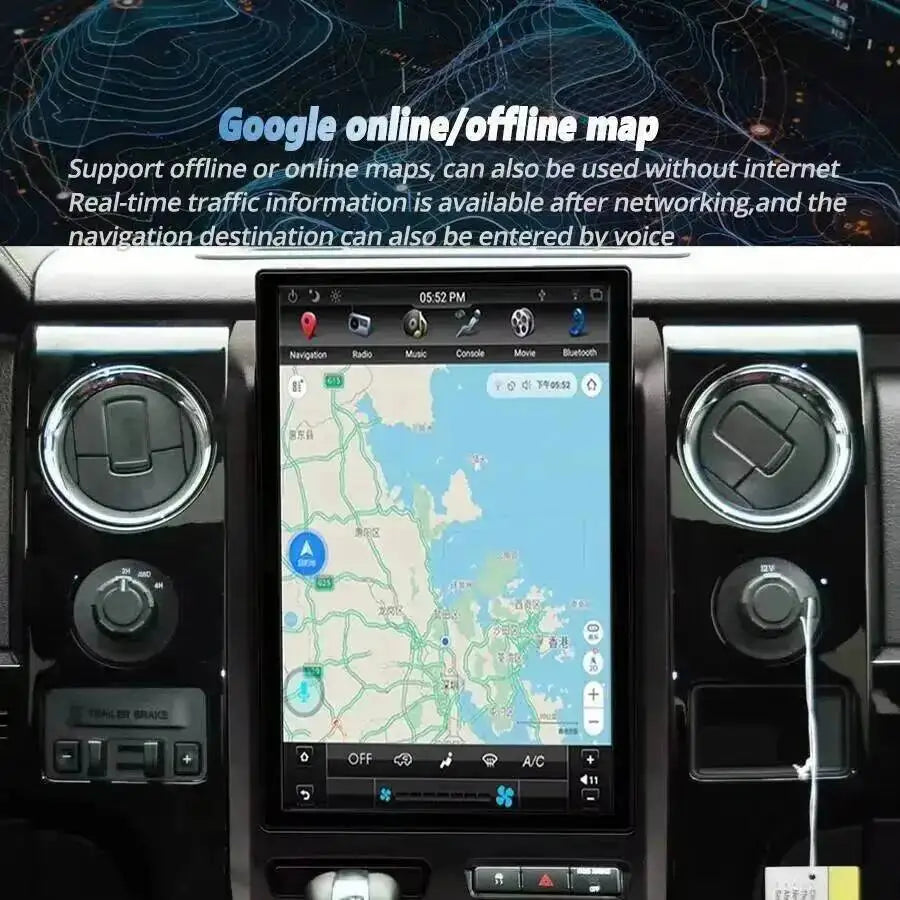 14inch Android 15 For Ford F150 F-150 Raptor 2009 -2012 Multimedia Video Car Radio Screen