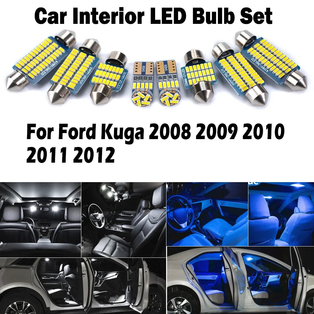 10-Piece LED Interior Light Kit for Ford Kuga - Canbus Error-Free Bulbs | AUTOKITSHOP