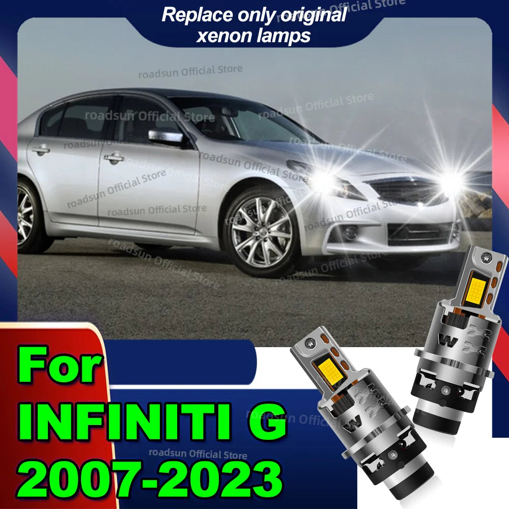 LED Headlights HID Car Light Replace Xenon Lamp 50000LM For INFINITI G 2007-2023 2008 2009