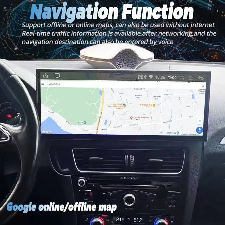 Wireless CarPlay Car Radio QLED Screen Navi For AUDI q5 GPS Multimedia Bluetooth DSP Andro