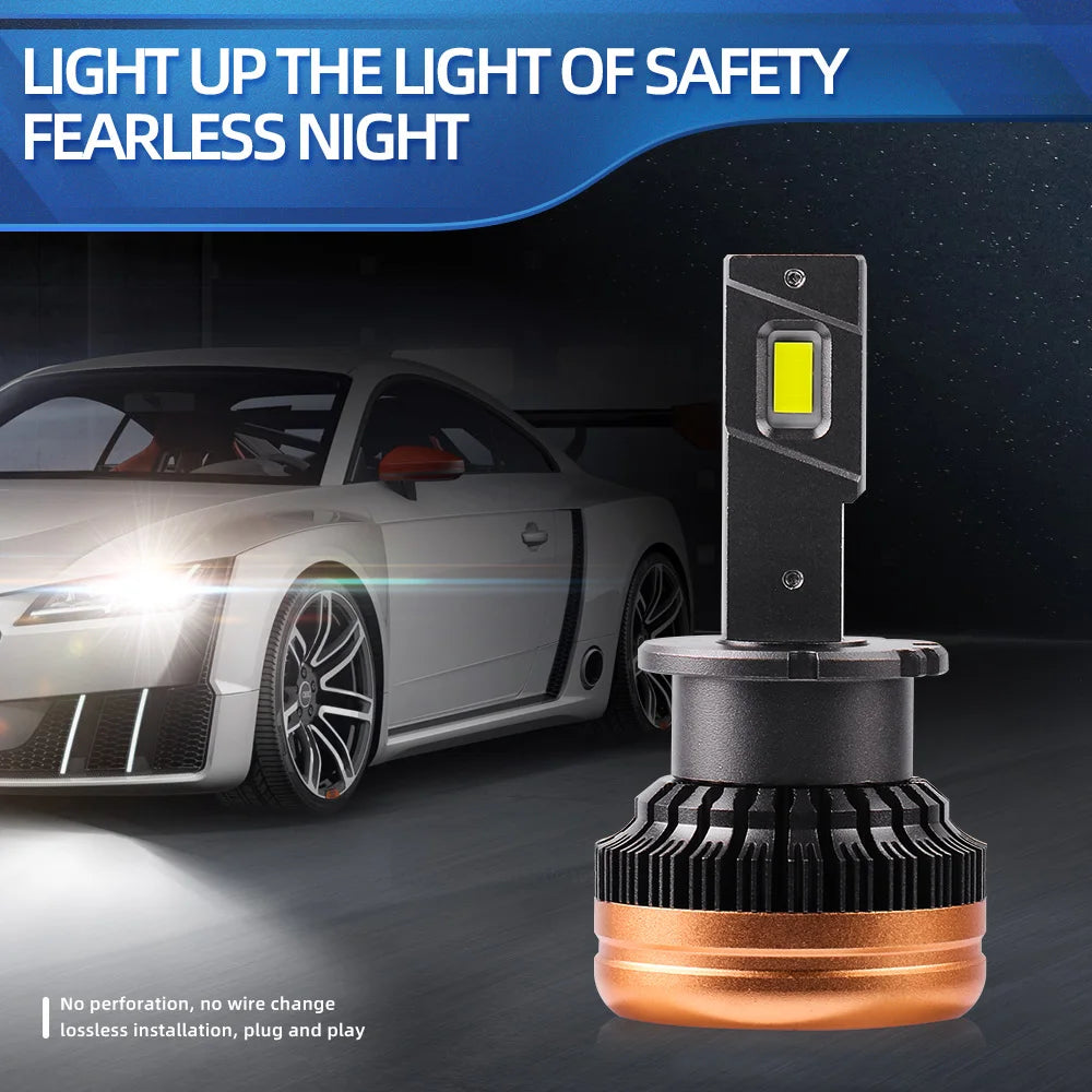 90W Car Auto LED Headlights D2S 1:1 HID Bulb Headlamp For Mercedes-Benz C-CLASS (W203) 200