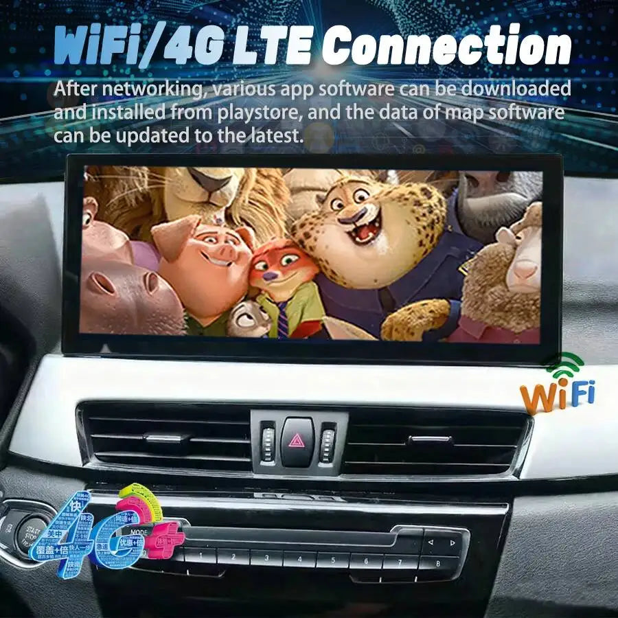 Navigation Bluetooth WIFI 4G For BMW X1 X2 F48 F49 2016-2017 15.8" Android 13 Car Radio Mu | AUTOKITSHOP
